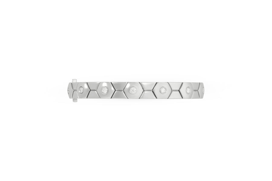 Baia Sommersa bracelet in 18K white gold with white diamonds (approx. 0.60 carats)